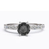 varitsa-jewellers - Solitaire Gold Engagement with 0.69ct Brilliant Cut Black Onyx - 01SG06O
